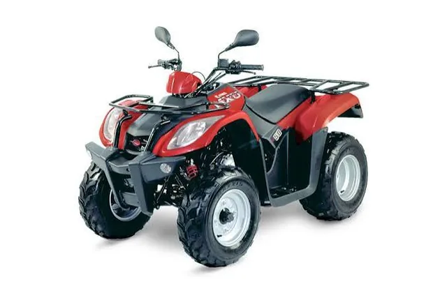 Kymco MXU 50cc quad bike for hire at Corfu Motor Rent, Ipsos