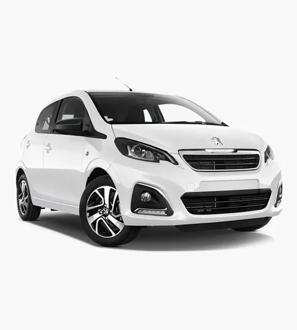 Peugeot 108 hire car for hire at Corfu Motor Rent, Ipsos