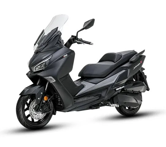 SYM Joymax 250cc scooter for hire at Corfu Motor Rent, Ipsos